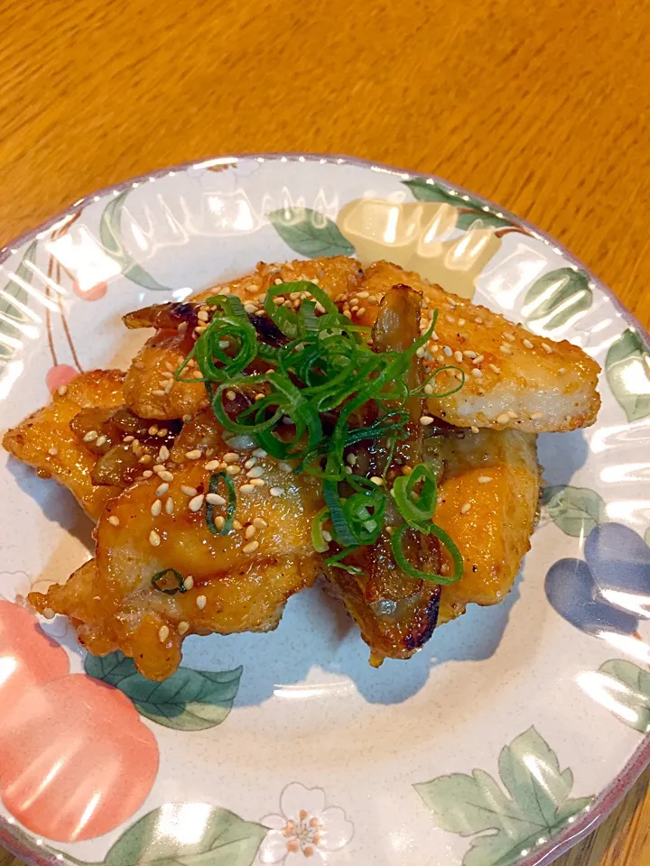 鶏胸肉とパリパリ牛蒡の甘辛和え|まつださんさん