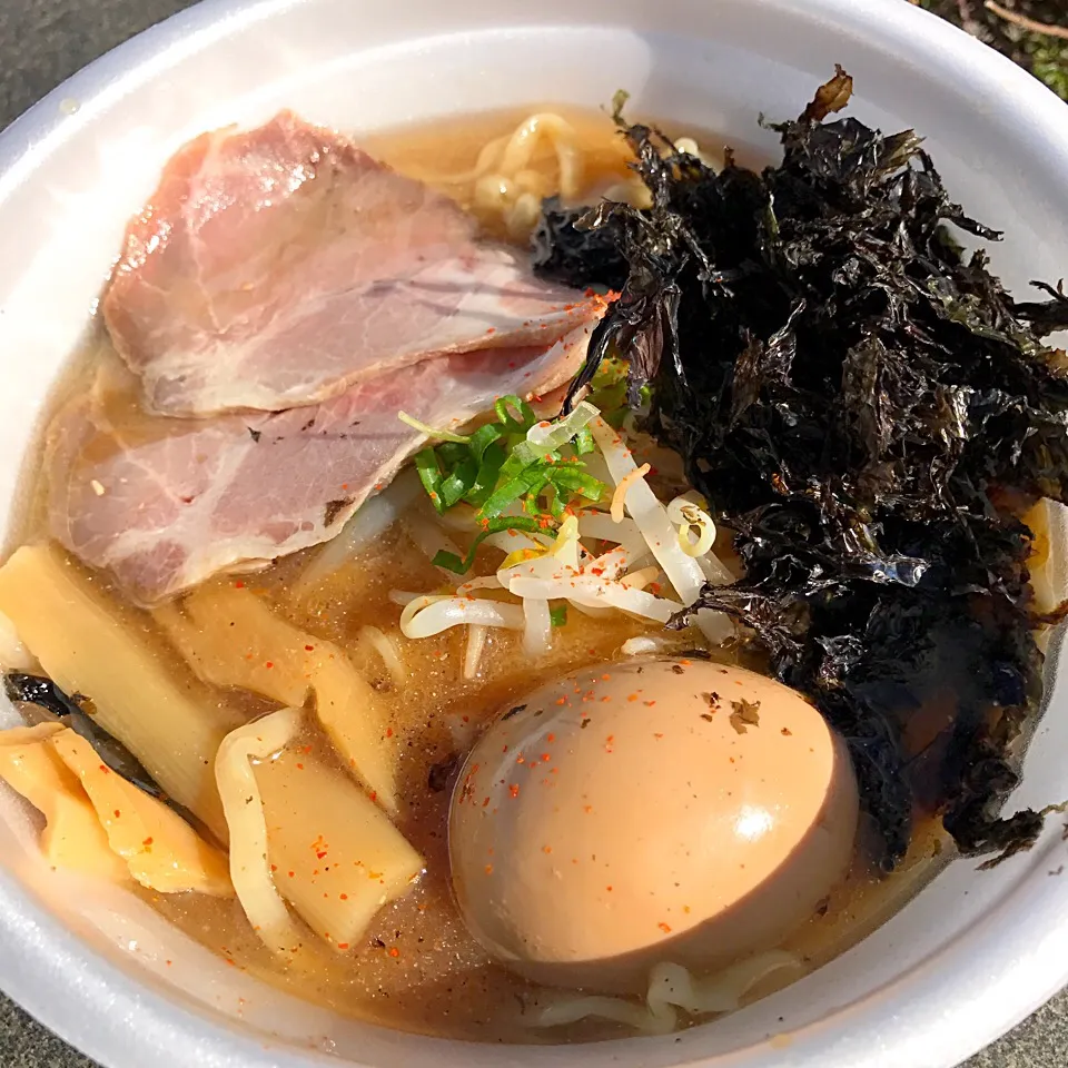 乱切極太麺味噌煮干ラーメン(◍•ڡ•◍)❤|いつみさん