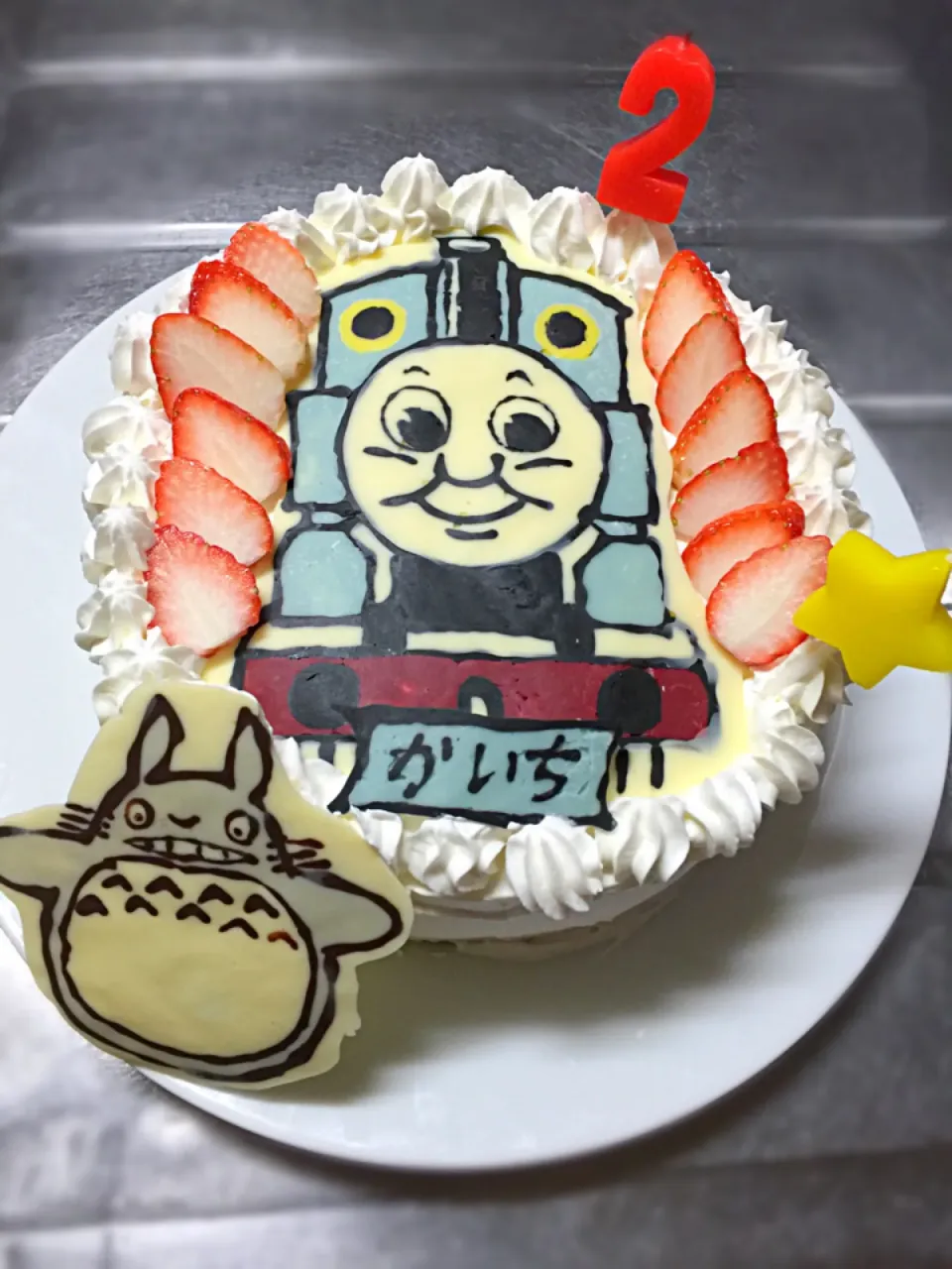 Snapdishの料理写真:#キャラチョコケーキ|hyhykloveさん