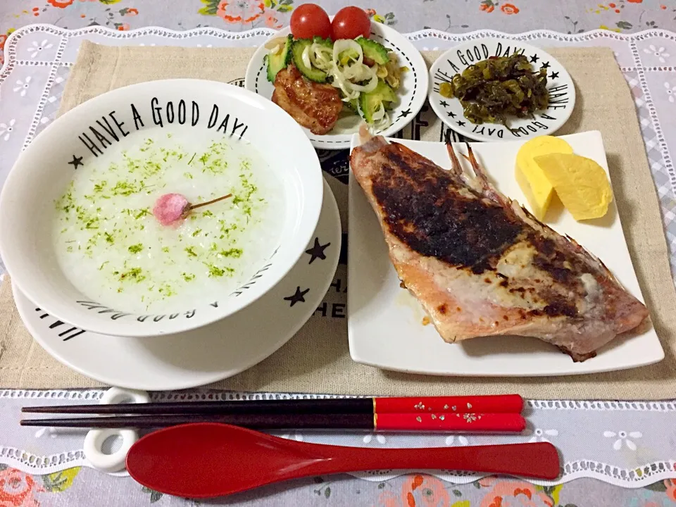 Snapdishの料理写真:🌸 お粥の赤魚御膳 🌸|Kii mamaさん