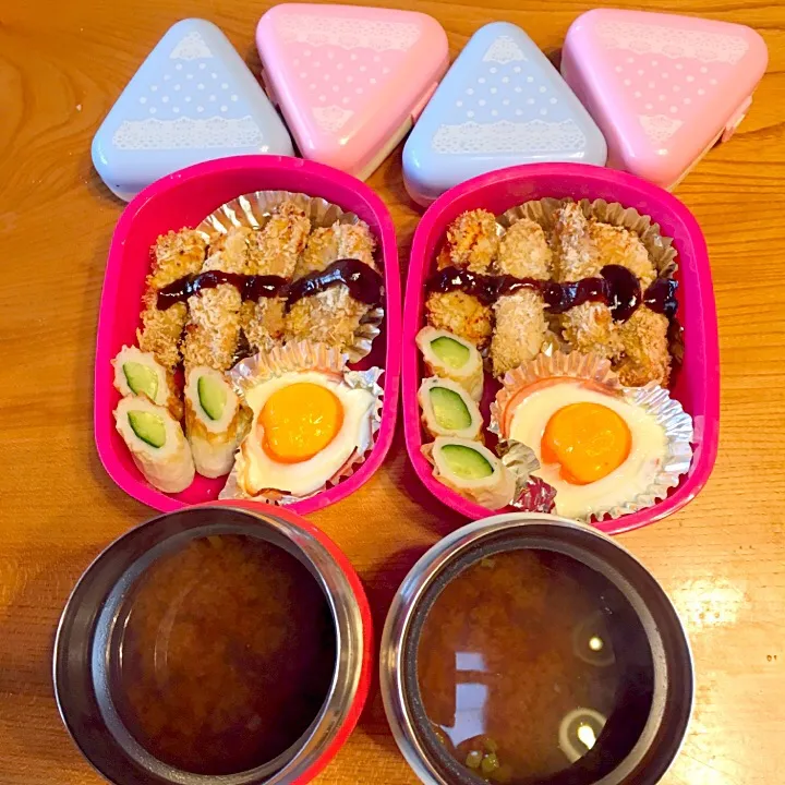 Snapdishの料理写真:油で揚げないヒレカツ弁当|ツインズママさん