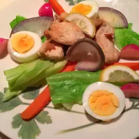 Snapdishの料理写真:鶏むね肉のレモン🍋ソース|brad roseさん