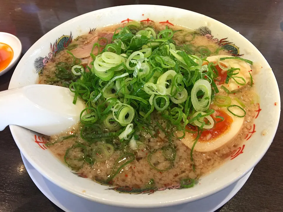 Snapdishの料理写真:1/29  2017年 三杯目🍜 来来亭 味玉ラーメン

#近所の来来亭でランチ
#麺硬め
#ネギ多め|BUBUさん