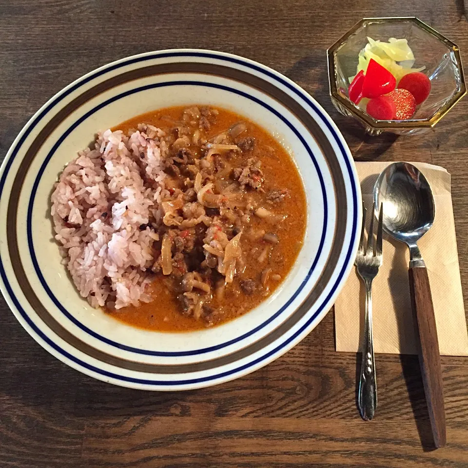 町屋カフェのビーフストロガノフ|まよまよさん