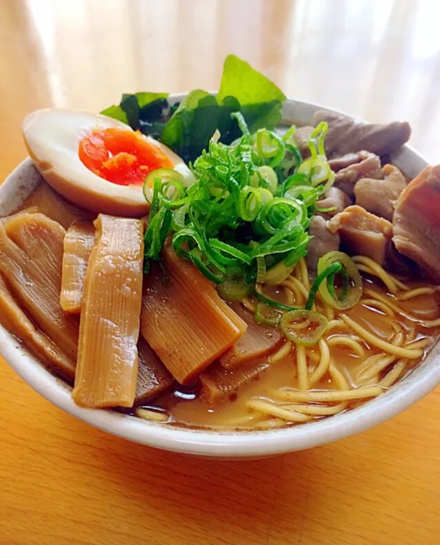 自作もつラーメン|ガク魁‼︎男飯さん