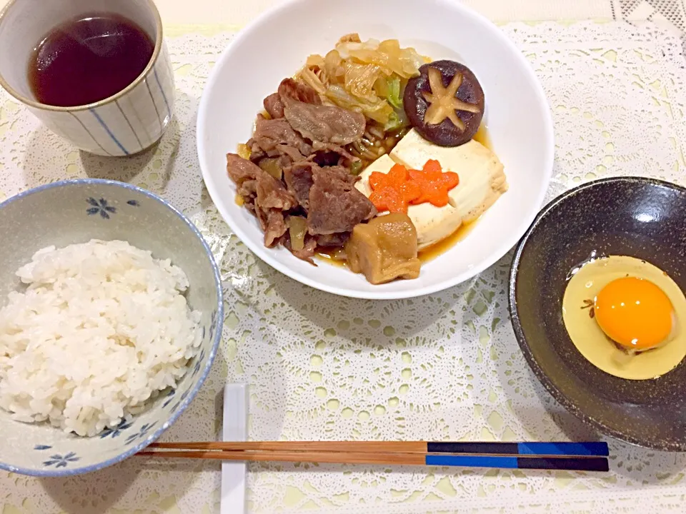 伊賀牛のすき煮|ごまたまごさん