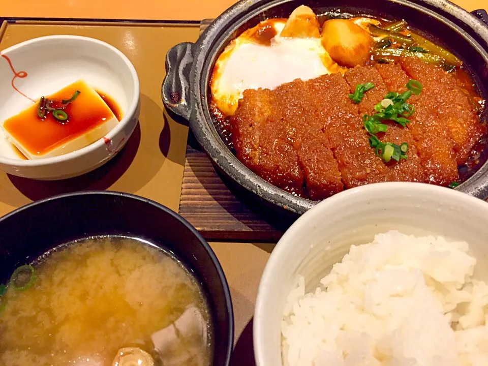 味噌カツ煮定食|Masahiko Satohさん