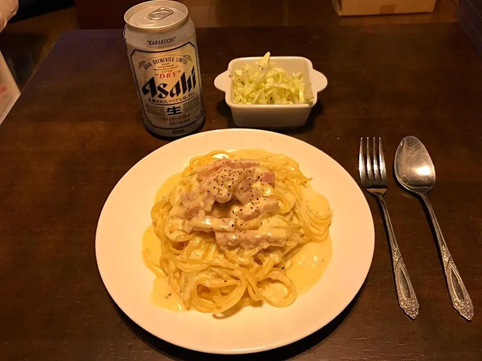 どうしても食べたくて
全卵使っても、簡単に美味しくできます(*´ω`*)

＊カルボナーラ
＊キャベツのマリネ|ゆ吉さん