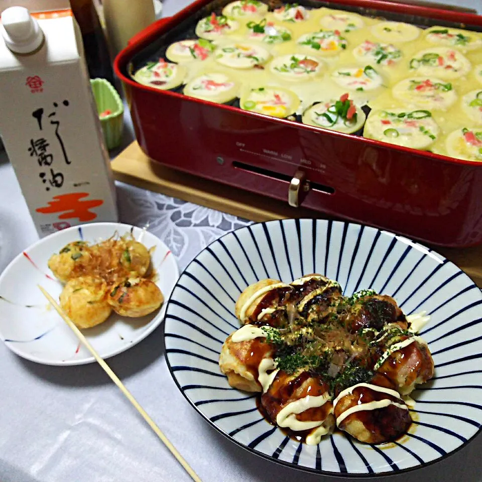 たこ焼き♪マヨ明太入を出汁醤油で♡激ウマ♡|シュワシュワキッチンさん