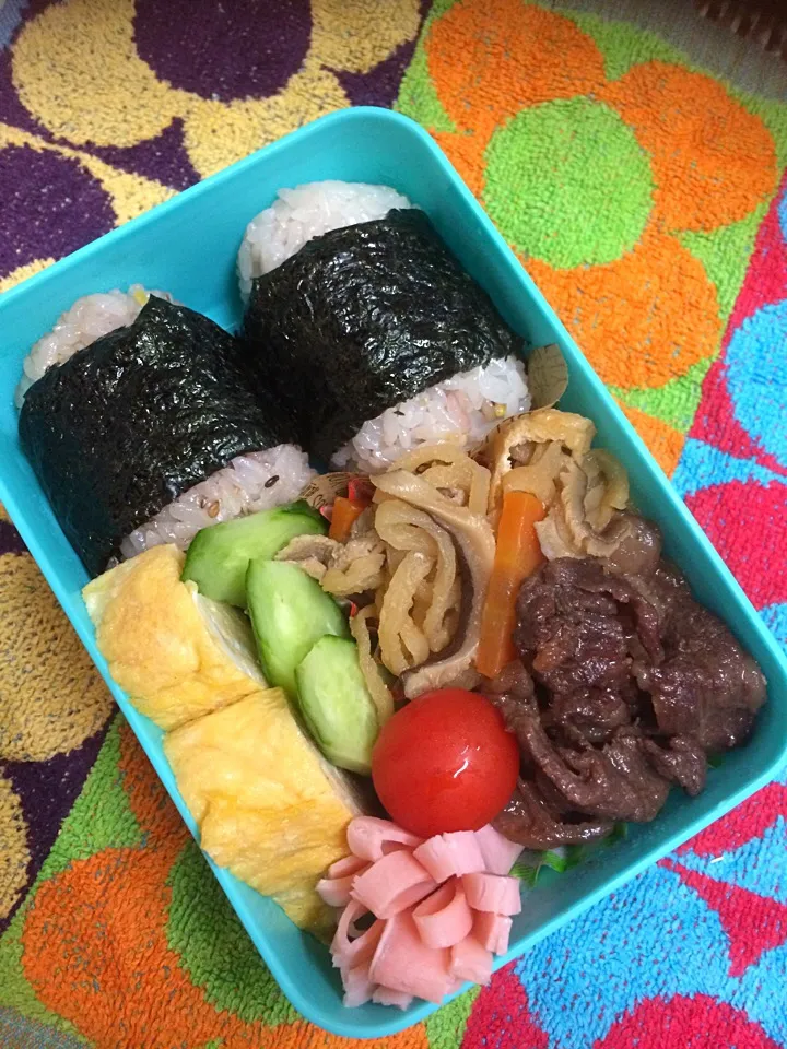 Snapdishの料理写真:高校生最後の娘のお弁当〜♬*ﾟ|kiyomiさん