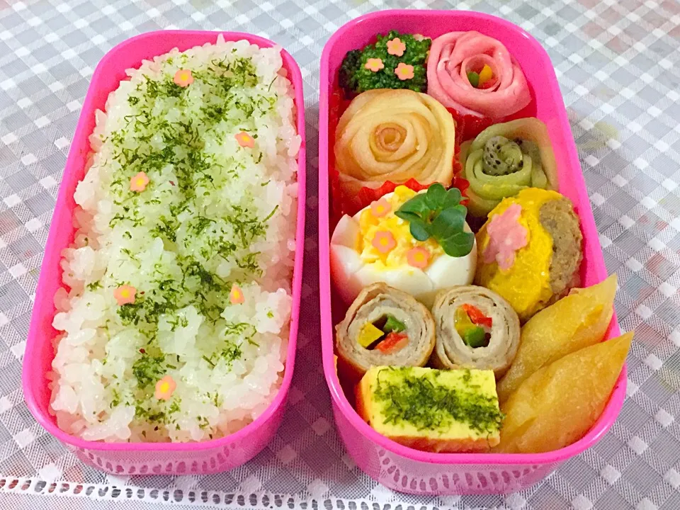 Snapdishの料理写真:今日の🌸愛娘弁当🌸|Kii mamaさん