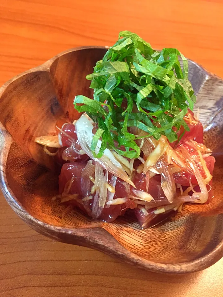 桜央里さんの料理 カツオのポキ🍷|さちさん