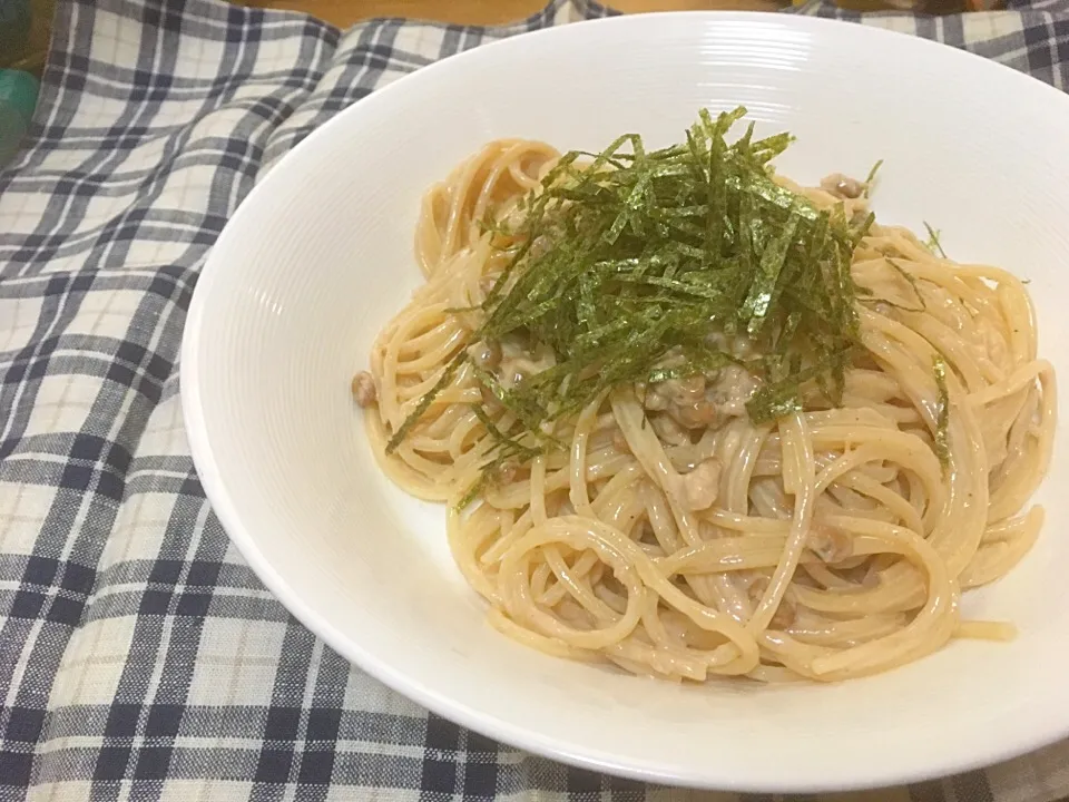 ツナと納豆のパスタ|ハルさん