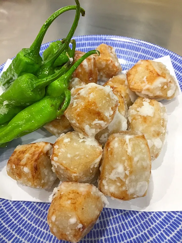 里芋煮  素揚げ|つみぼんさん