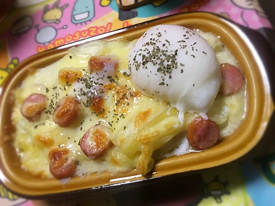 Snapdishの料理写真:温泉たまごのせのせグラタン！|るるさん