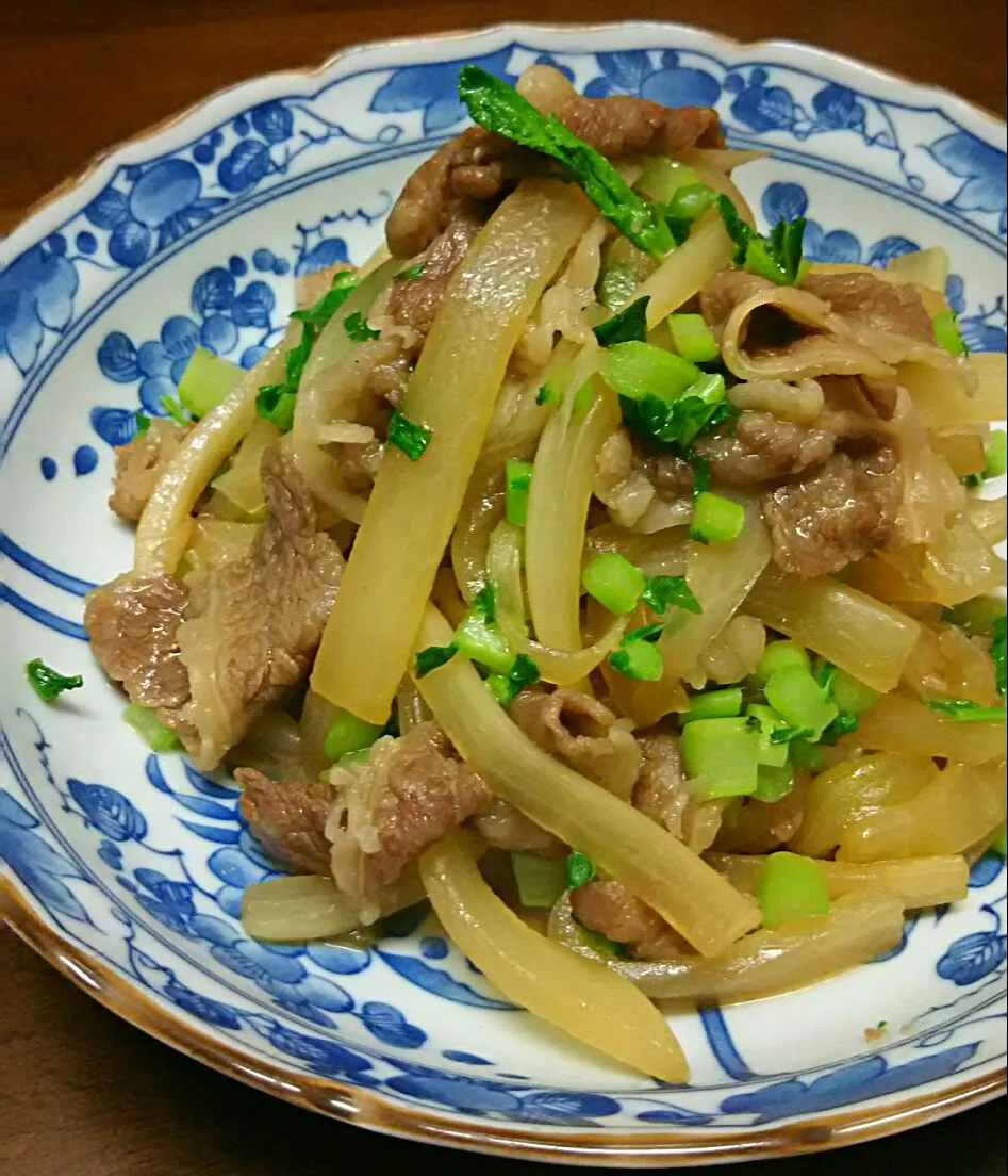 大根と牛肉の炒め煮|あらいぐまのしっぽさん