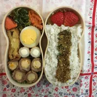 Snapdishの料理写真:2017/1/31 父の作るお弁当|じゅんさん