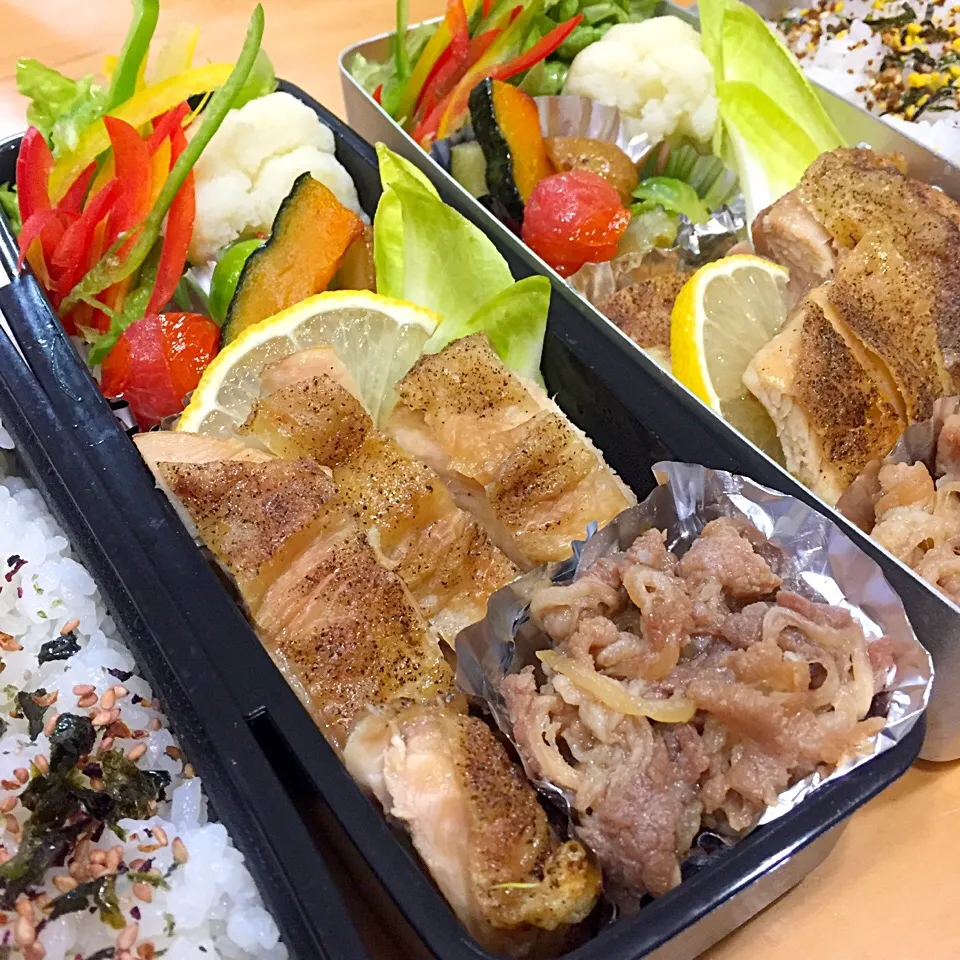 Snapdishの料理写真:今日の親父弁当！|沖縄「ピロピロ」ライフさん