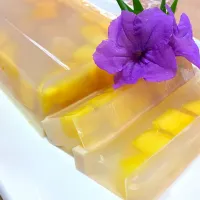 Mango fruit pudding 😋😋|myra morsedさん