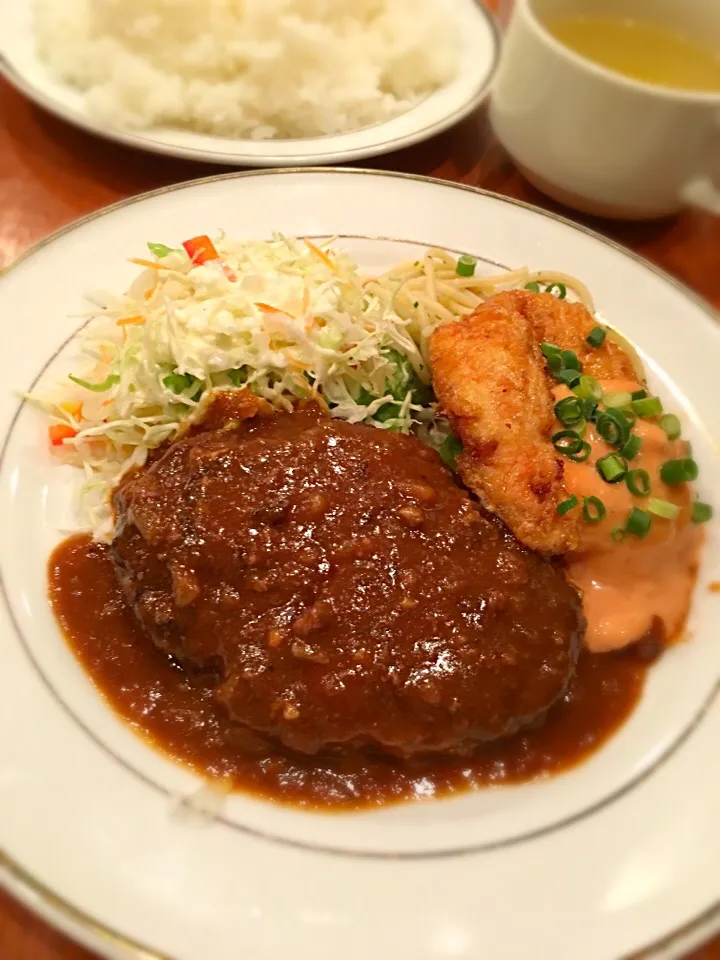 ハンバーグとチキン南蛮|石田尚之さん