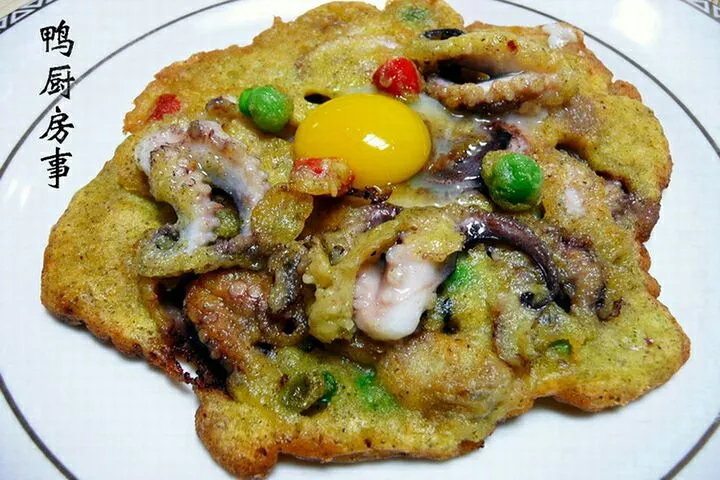 mungbean batter octopus fritter|steven z.y.さん