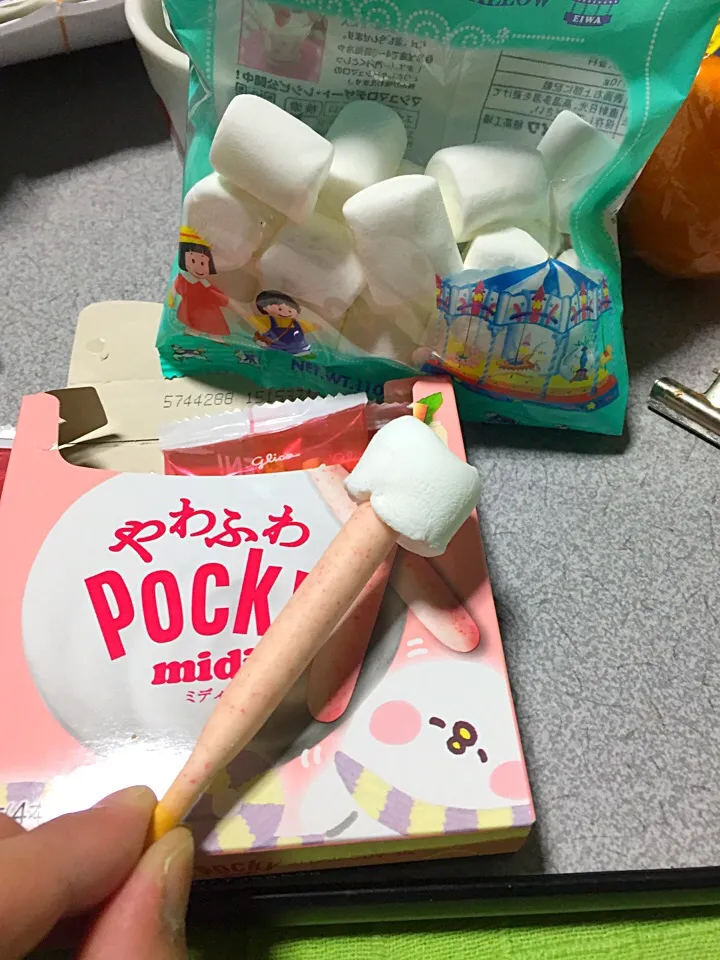 やわふわポッキーとマシマロは味が合う！|ms903さん