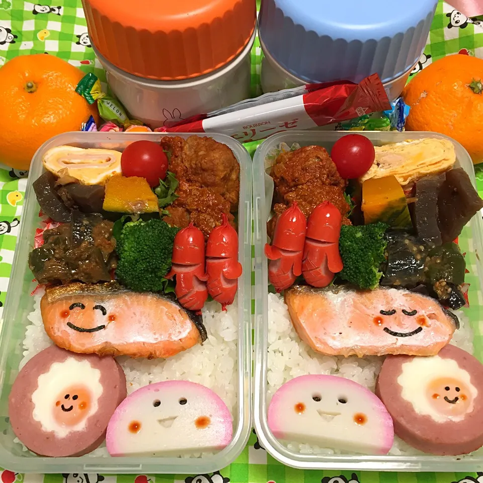 Snapdishの料理写真:2017年2月1日 高校生女子＆オレ弁当♪|クッキングおやぢさん