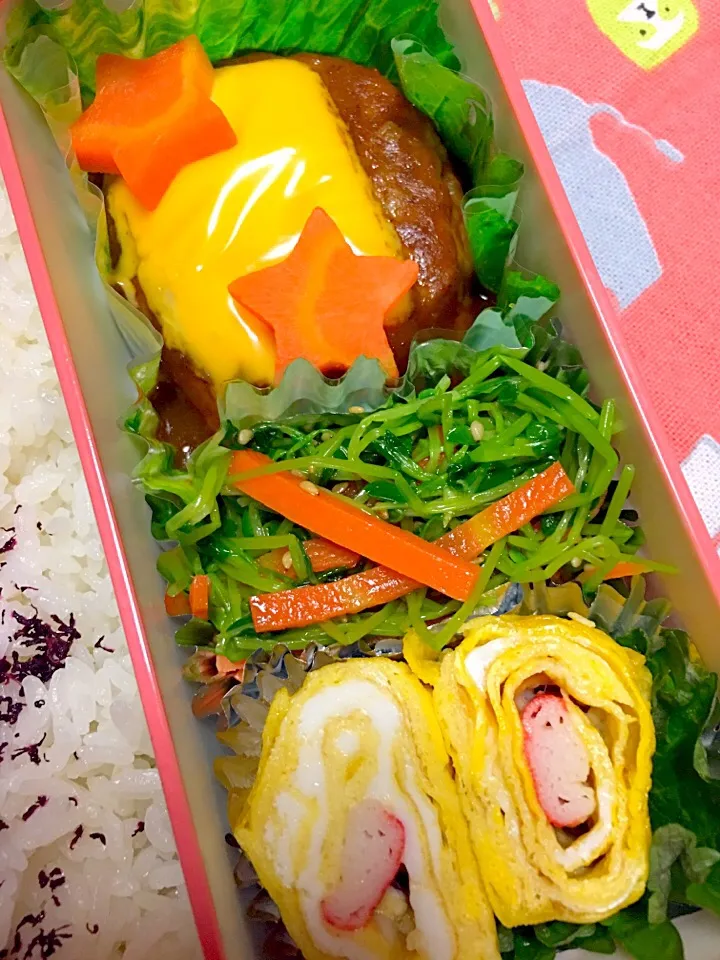 チーズハンバーグ弁当|かりんかさん