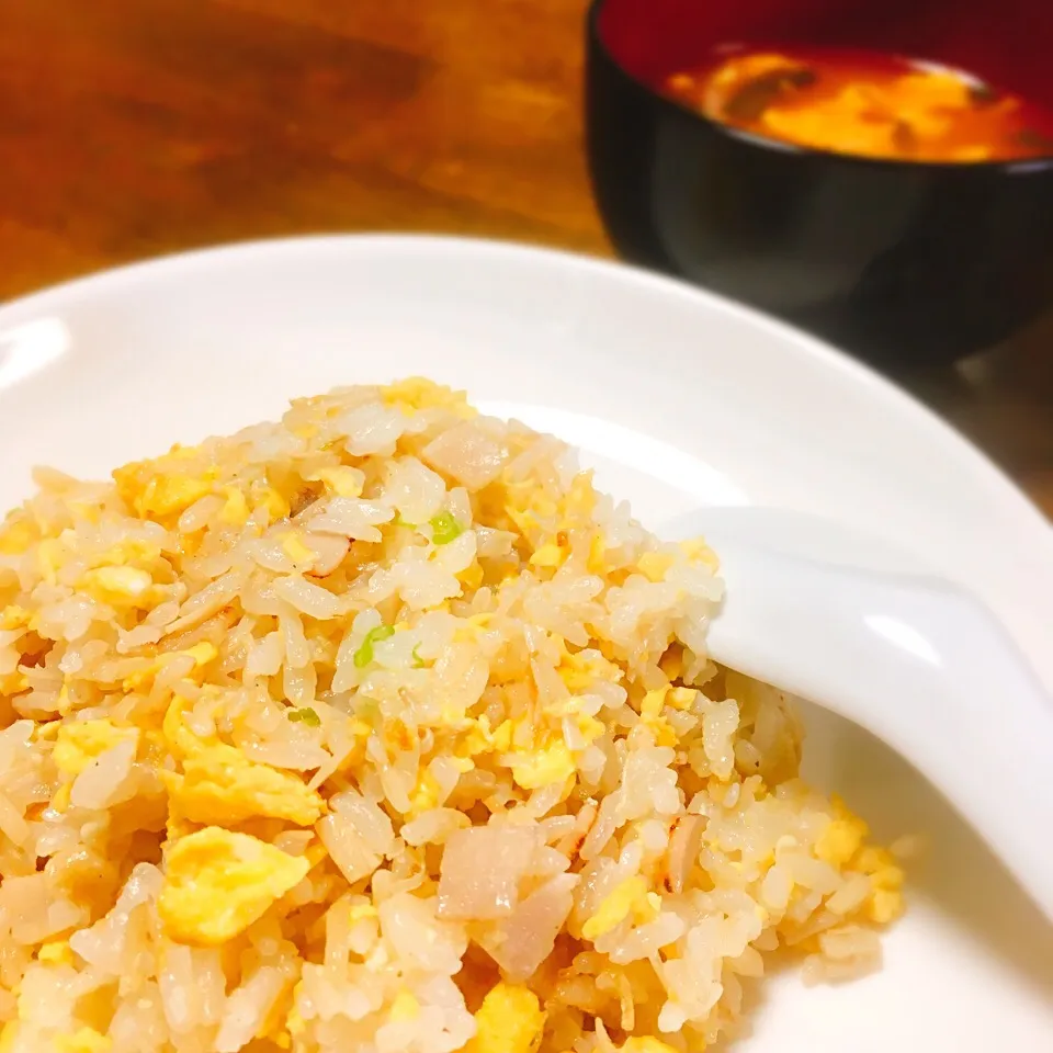 粒こんにゃく入りご飯でチャーハン（低糖質メニュー）|necoronさん