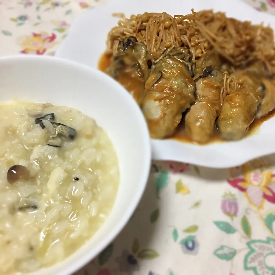 牡蠣づくし夕飯⁇
牡蠣とキノコのチーズリゾット
牡蠣のバター醤油焼き|まるちゃんさん