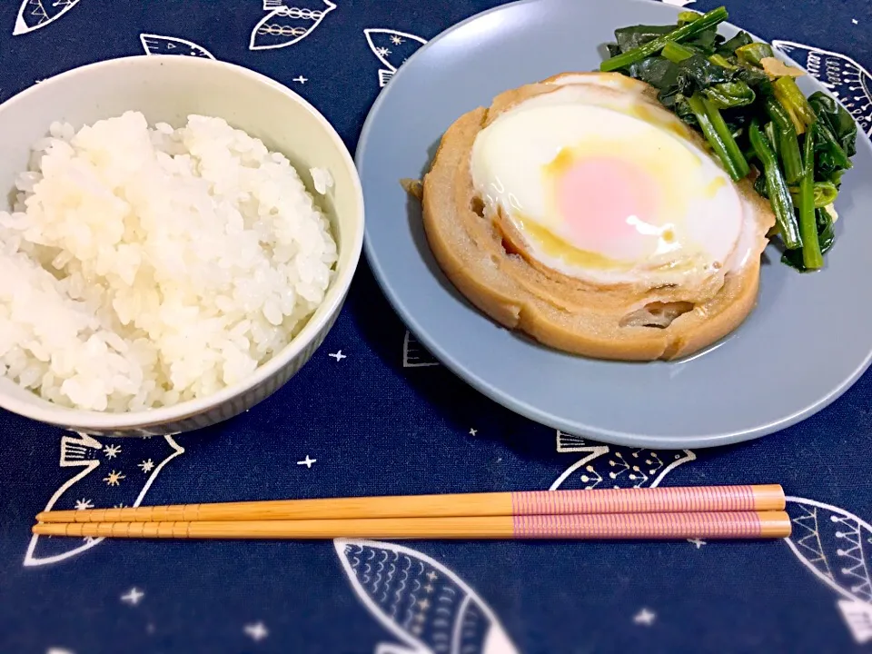 車麩の落とし卵煮|ぽにょみさん