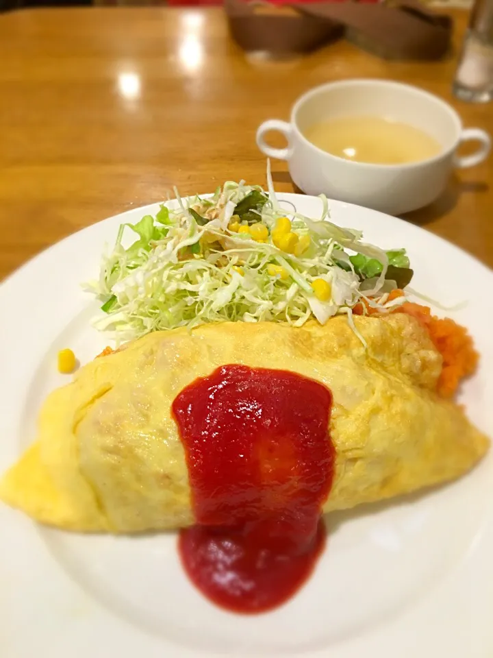 オムライス ランチ🍴|チビミミさん