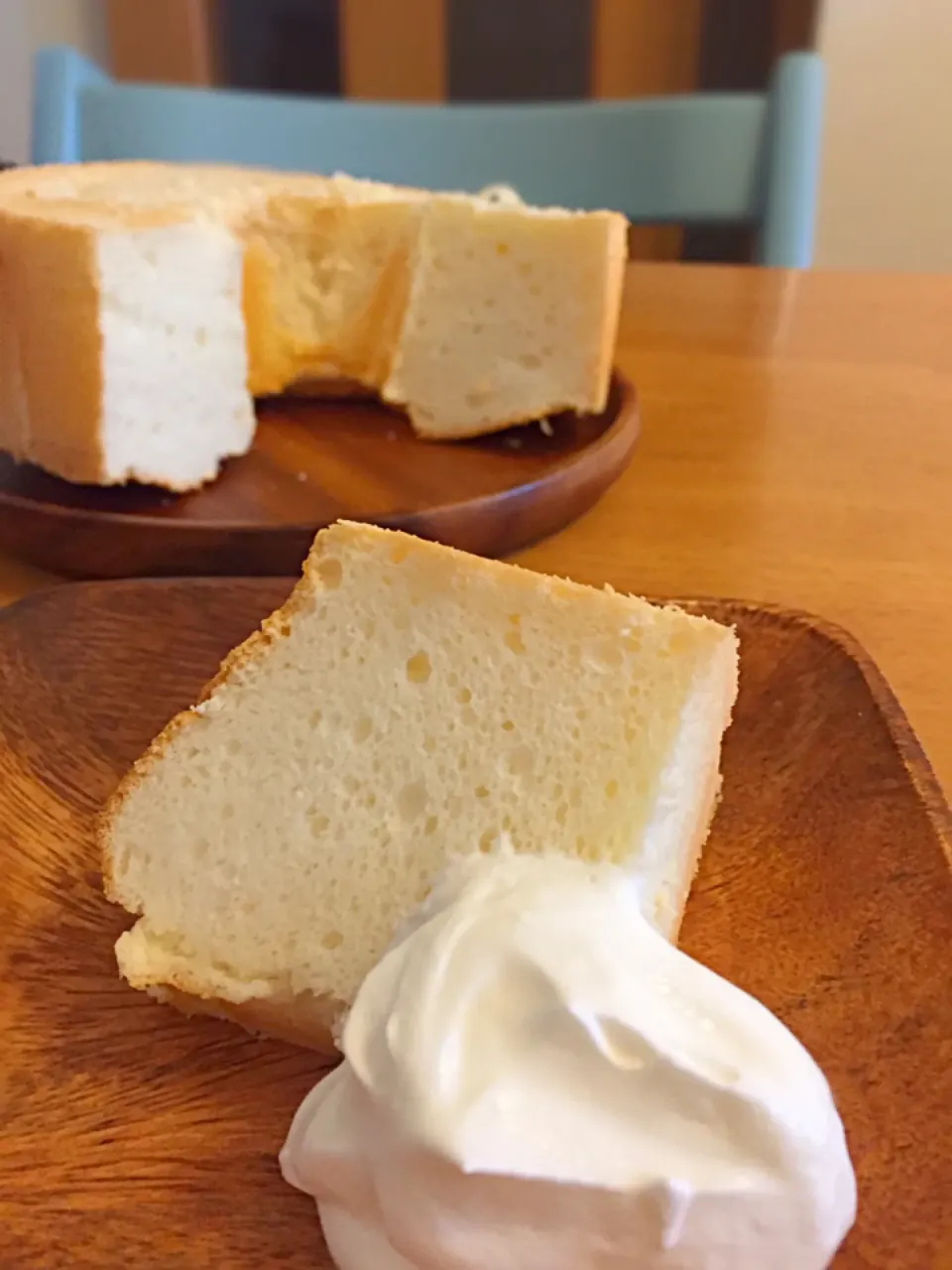 富士子🍒🐰🍓さんの料理 卵白大量消費に 『塩シフォンケーキ』(*^^)v|ぽっちゃんさん