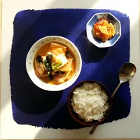 Snapdishの料理写真:tofu soup, salty|Liciaさん