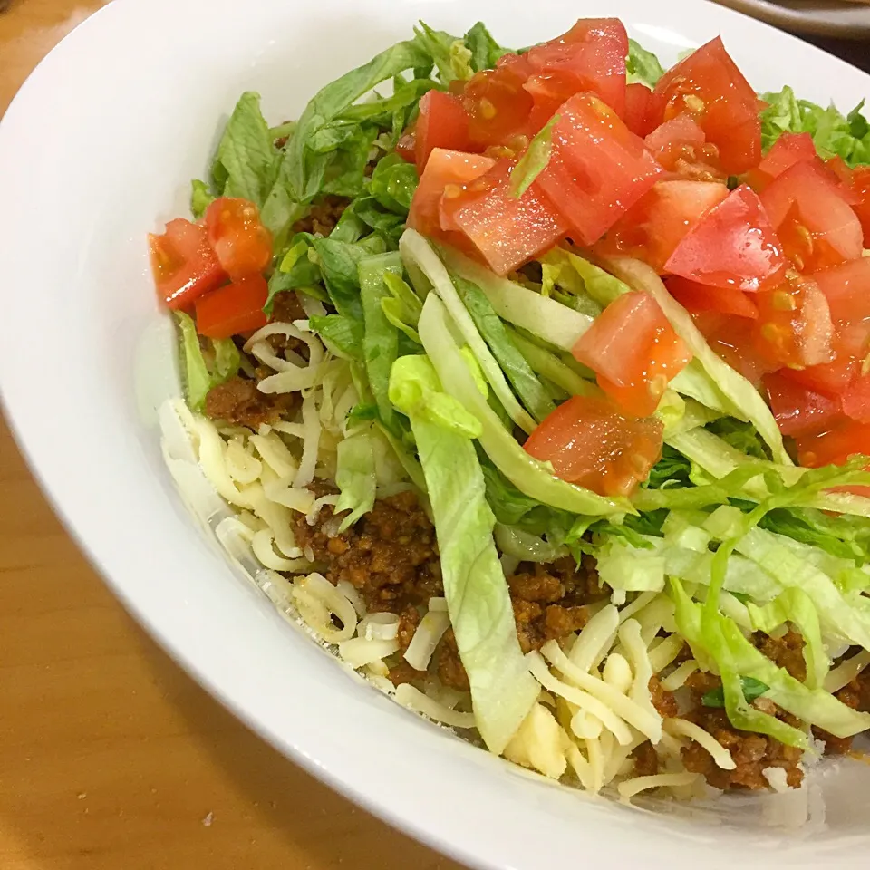 沖縄「ピロピロ」ライフさんの料理 タコライス|沖縄「ピロピロ」ライフさん