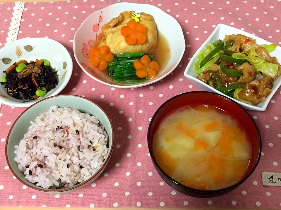 Snapdishの料理写真:回鍋肉定食|ゆぴさん