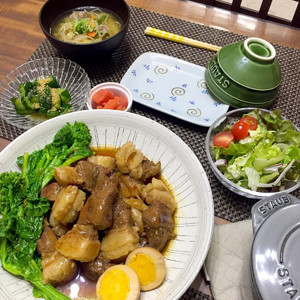 ジビエ料理。猪さんの角煮、猪さんのイノ汁…。ありがとうございます🙏🏻|accoさん