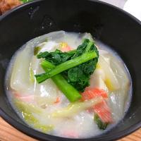 豆乳の白菜鍋