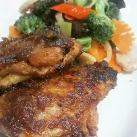 Snapdishの料理写真:Barbecued Chicken Ala #Triwoel|Trie Wulandariさん