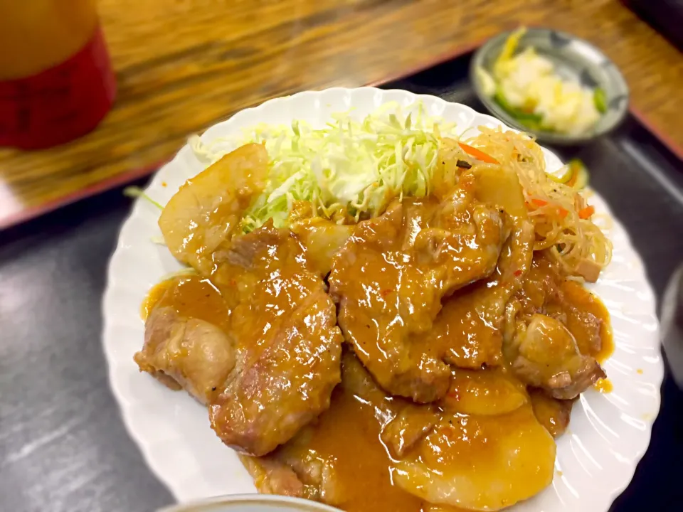 豚肉味噌焼き定食@かもだ|マニラ男さん