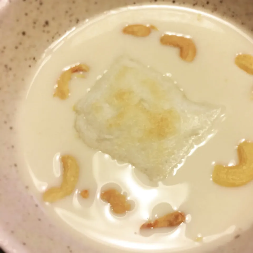 Snapdishの料理写真:grilled moji in soy milk|SaSaさん