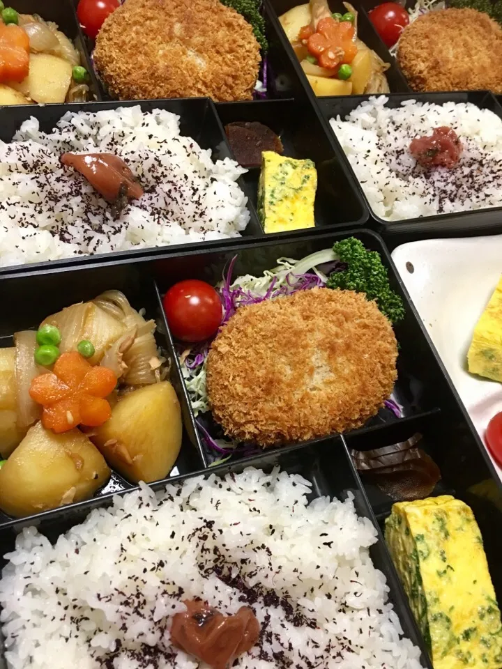 キャベツメンチとツナじゃが弁当|大久保 掬恵さん