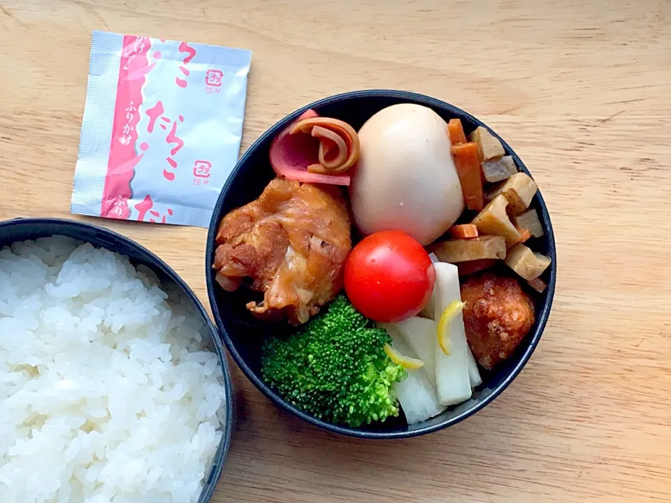 鶏の唐揚げ&酸っぱ煮 弁当|弁当 備忘録さん