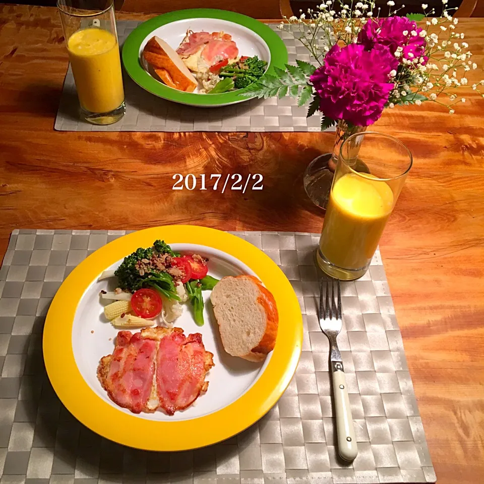 Snapdishの料理写真:朝ごはん 2017・2・2|ローゼルさん