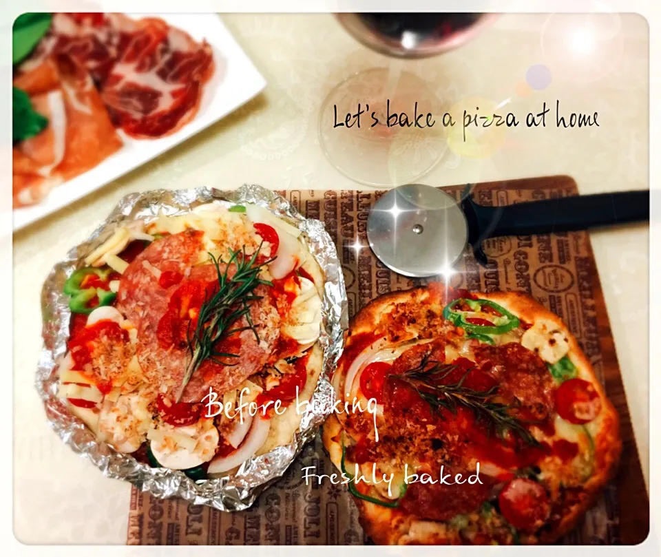 発酵なしお手軽pizza(*´▽｀*)|桜央里さん