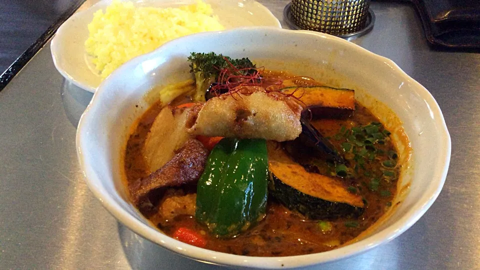 今日のお昼はスープカレー🍛😋|アライさんさん