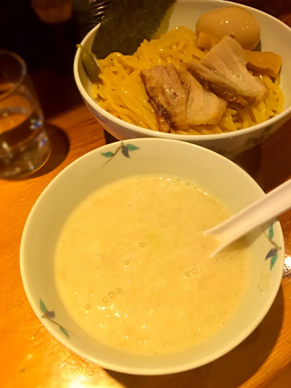 Snapdishの料理写真:濃厚鶏 白湯つけ麺(中盛)＋味玉|morimi32さん