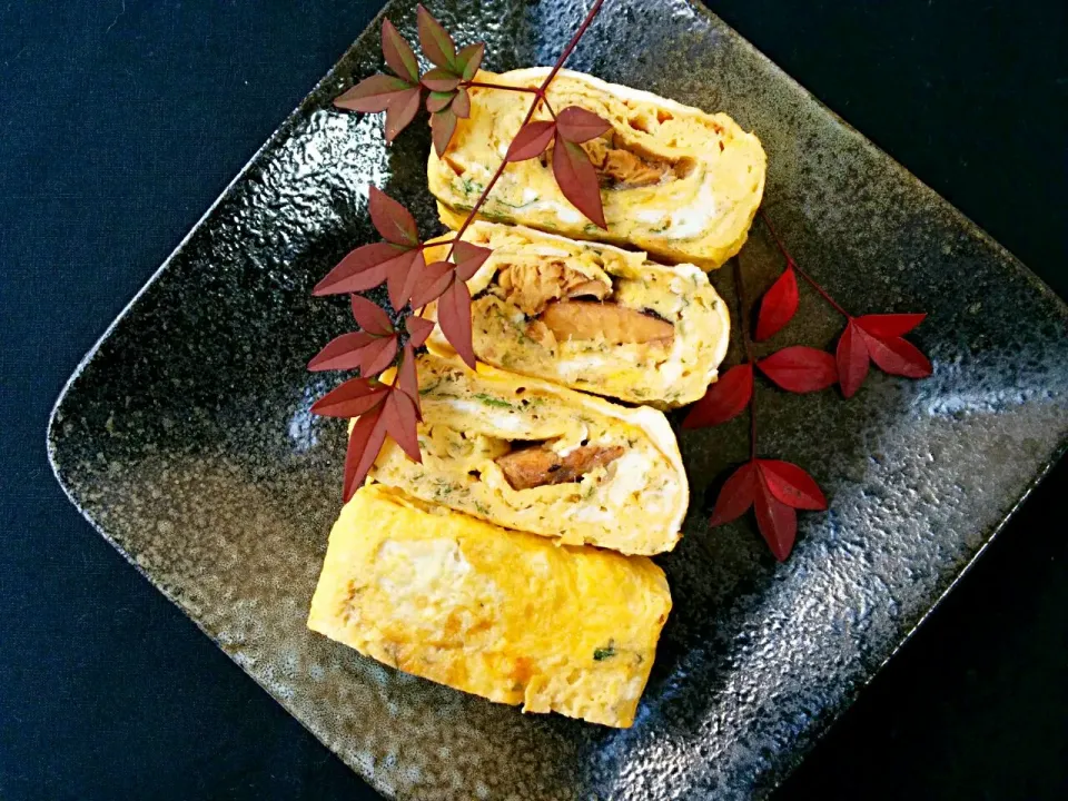 こずえ⑅◡̈*ちゃんのお料理*
　～さんま缶入り玉子焼き♡～|ことり*さん