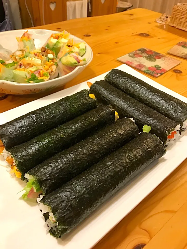 Snapdishの料理写真:恵方巻き|Eri Abeさん