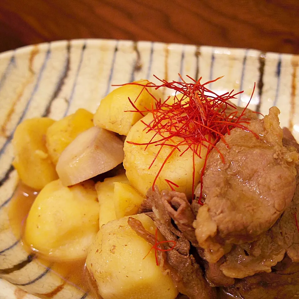 里芋と牛肉の甘辛煮|@chieko_tanabe_さん